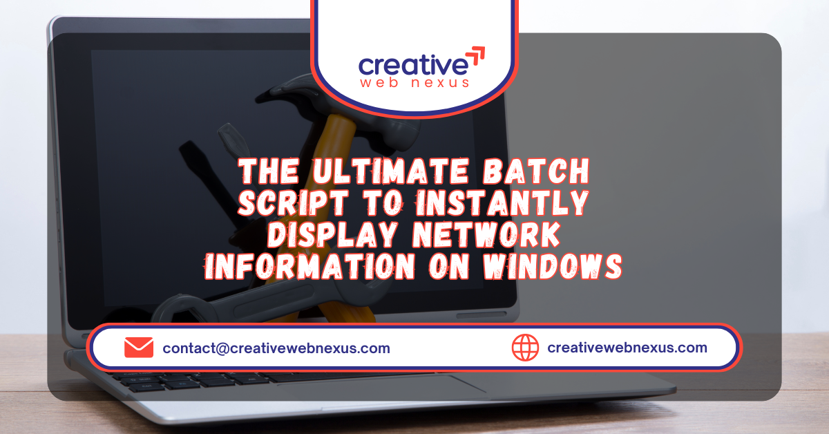 Batch Script Running ipconfig /all Command in Windows Command Prompt