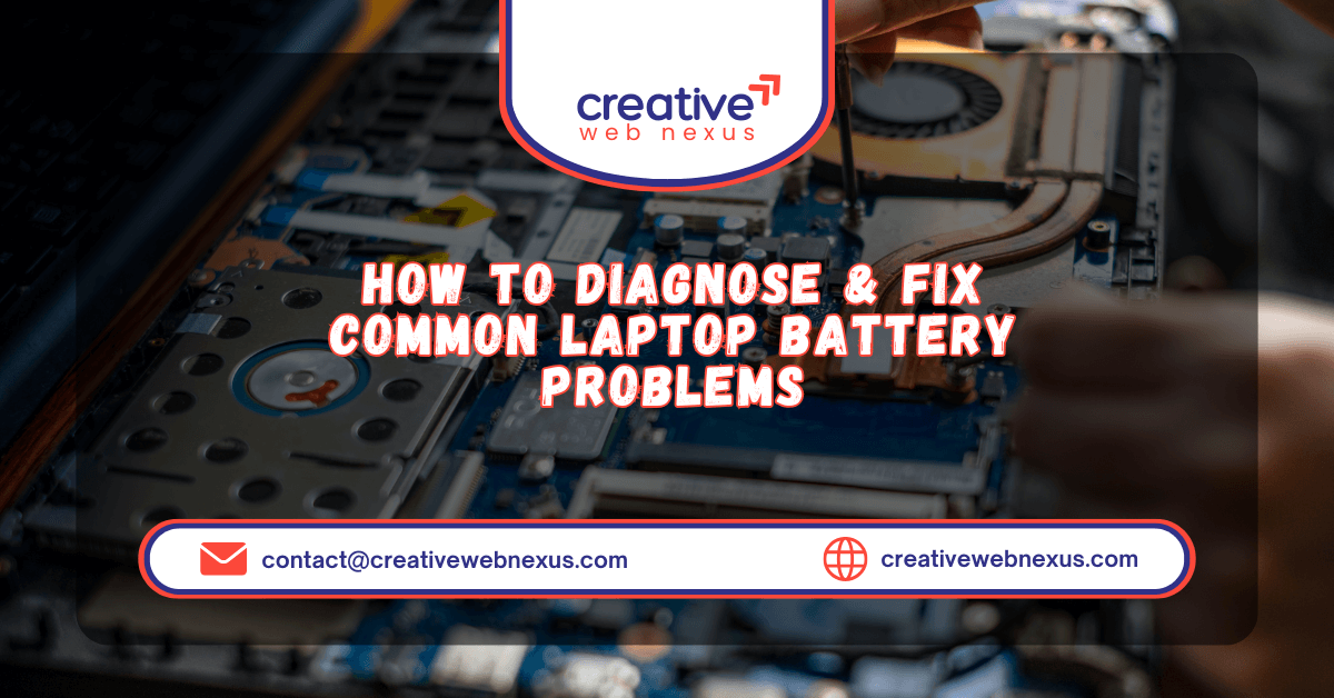Laptop battery diagnostics and power report displayed on screen